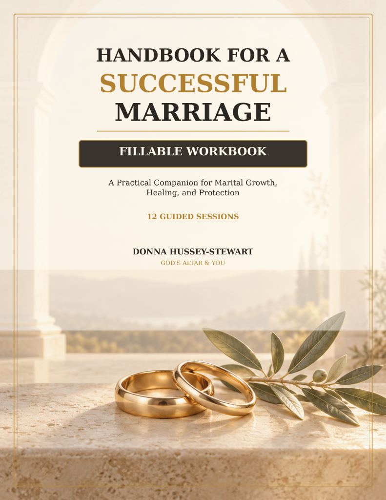 Fillable Workbook for a Successful Marriage by Donna Hussey-Stewart