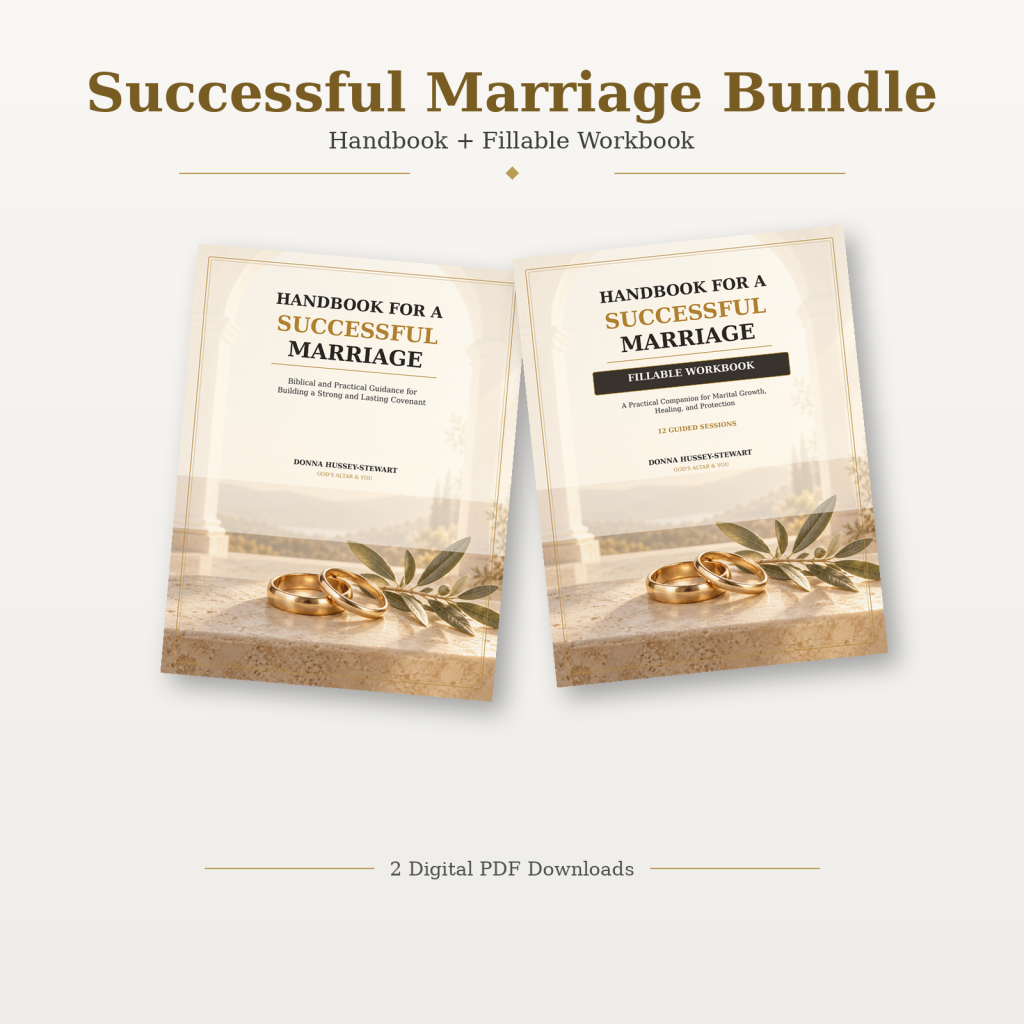 Successful Marriage Bundle featuring the Handbook and Fillable Workbook, 2 Digital PDF Downloads